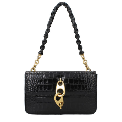 Tom Ford Black Leather Shoulder Women's Bag