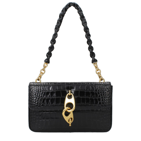 Tom Ford Black Leather Shoulder Women's Bag