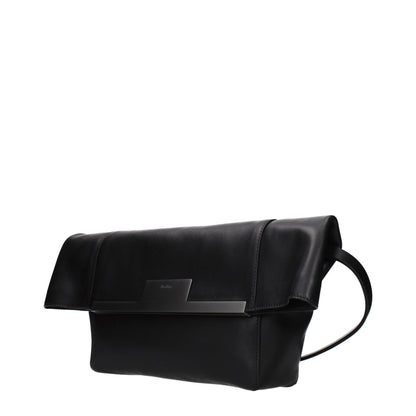 Max Mara Black Leather Shoulder Women's Bag