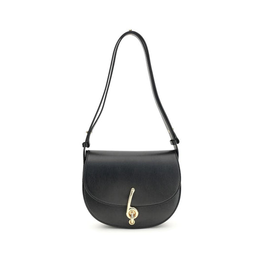 Burberry Black Calf Leather Bos Taurus Shoulder Women's Bag