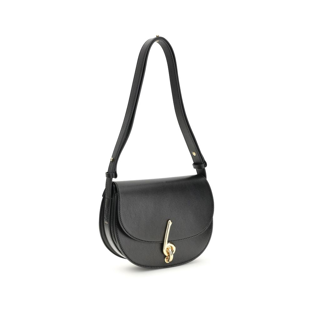 Burberry Black Calf Leather Bos Taurus Shoulder Women's Bag
