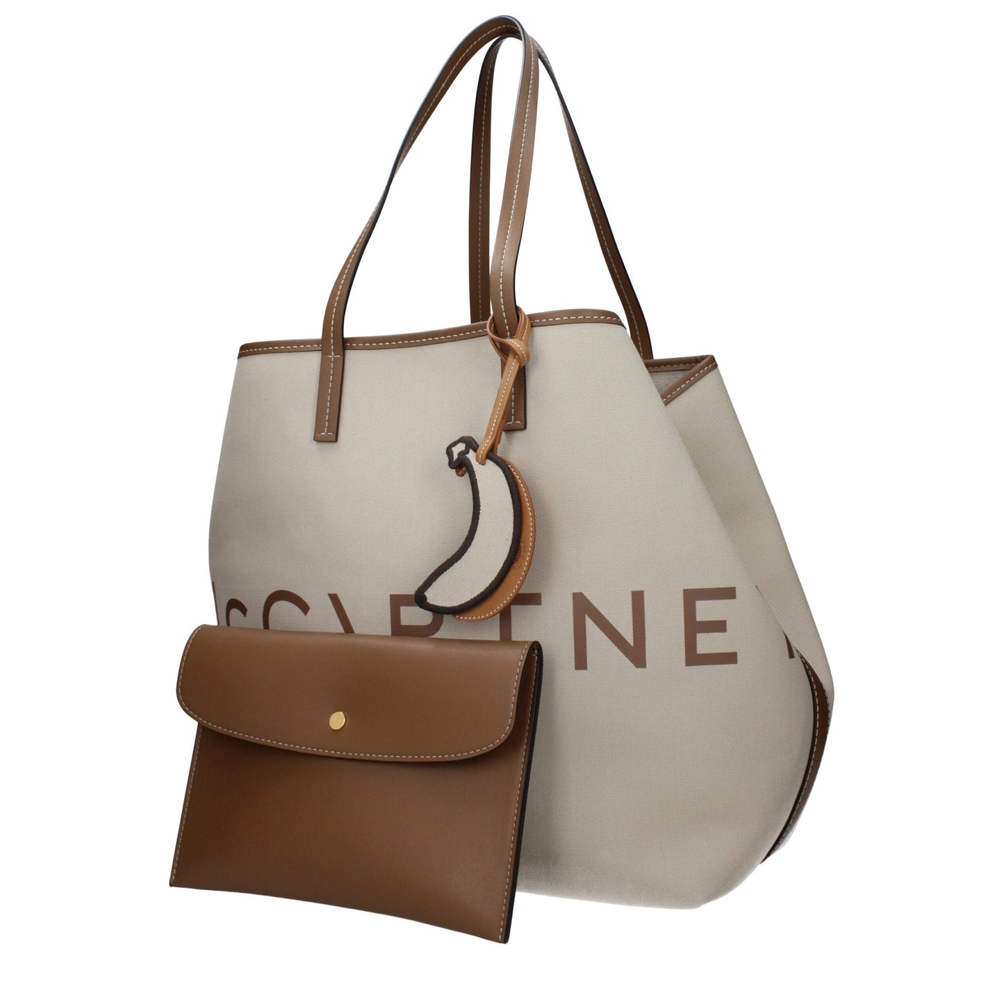 Stella McCartney Beige Fabric Shoulder Women's Bag