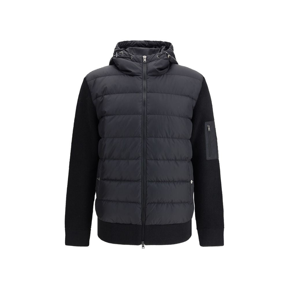 Herno Black Wool Men's Bomber