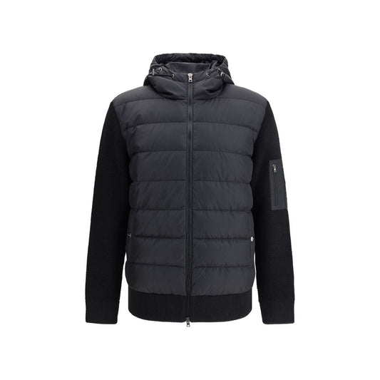 Herno Black Wool Men's Bomber