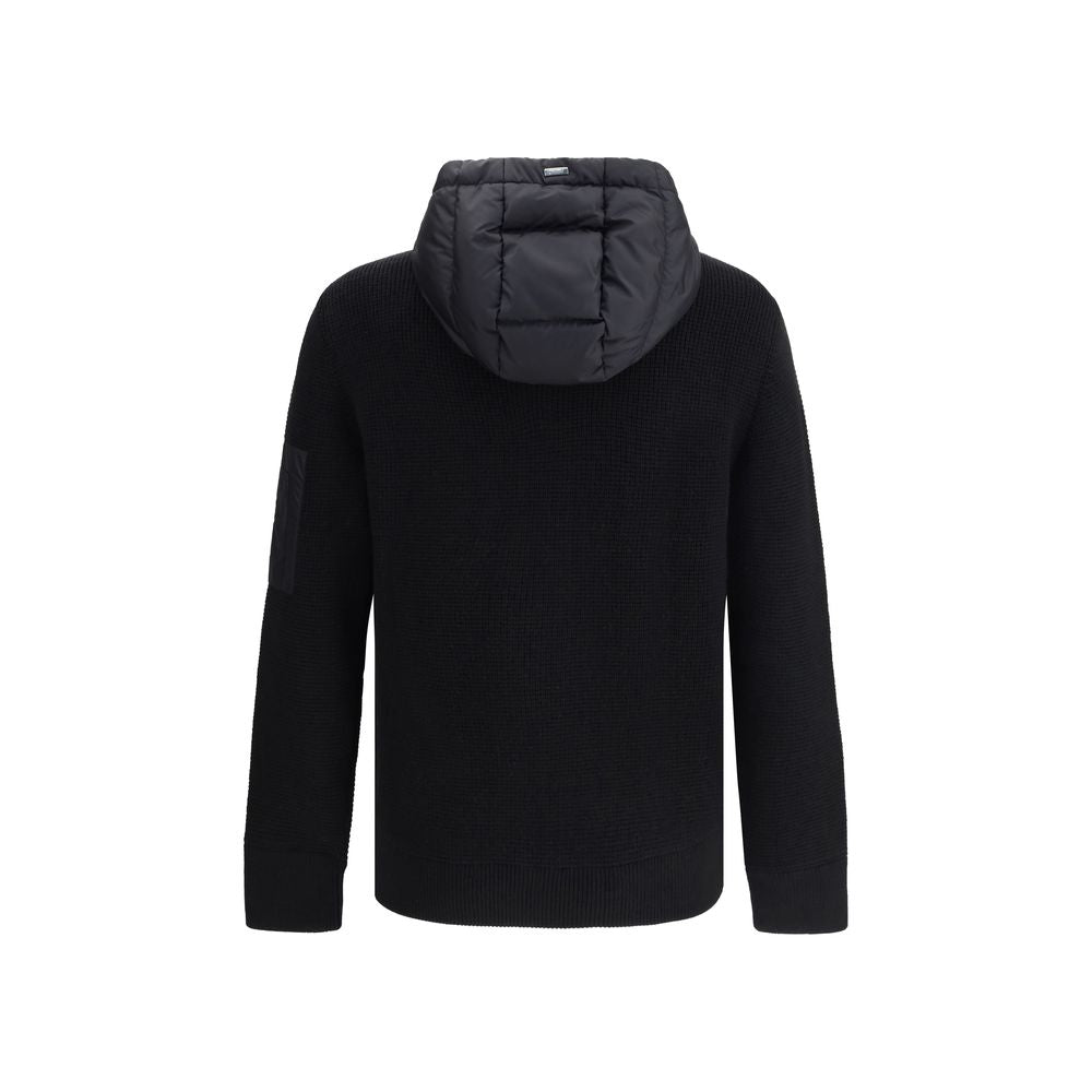 Herno Black Wool Men's Bomber
