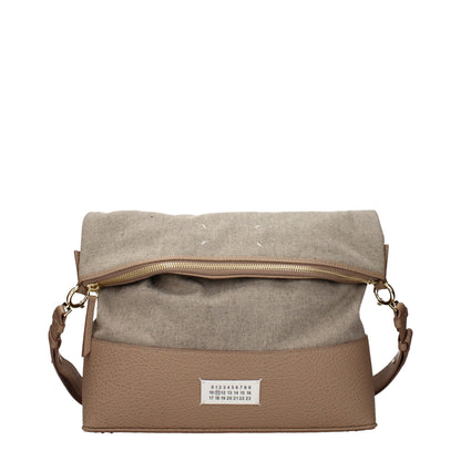 Maison Margiela Beige Fabric Shoulder Women's Bag