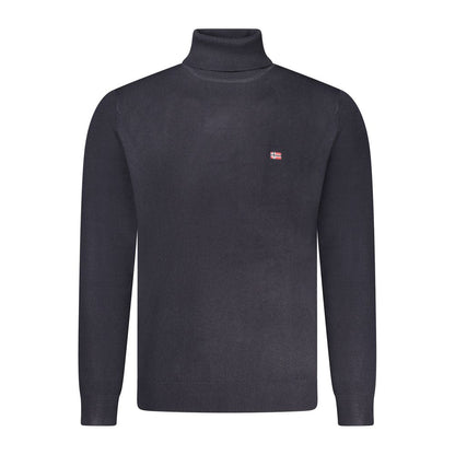 Norway 1963 Blue Wool Men's Turtleneck Men's Sweater