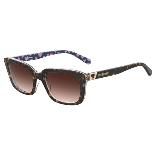 Love Moschino Brown Acetate Women's Sunglasses