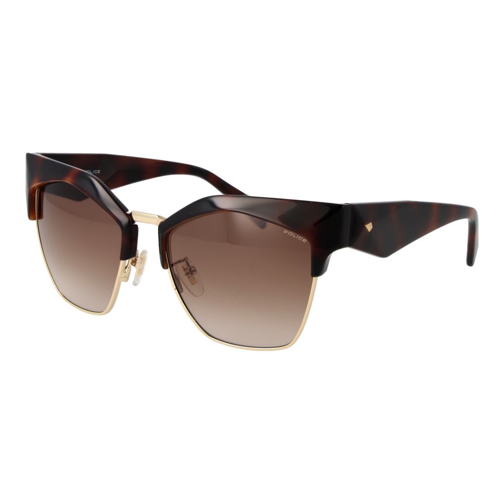 Police Brown Plastic Women's Sunglasses