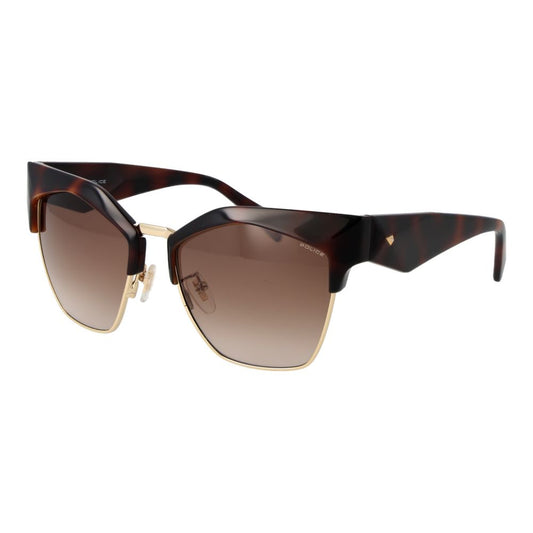 Police Brown Plastic Women's Sunglasses