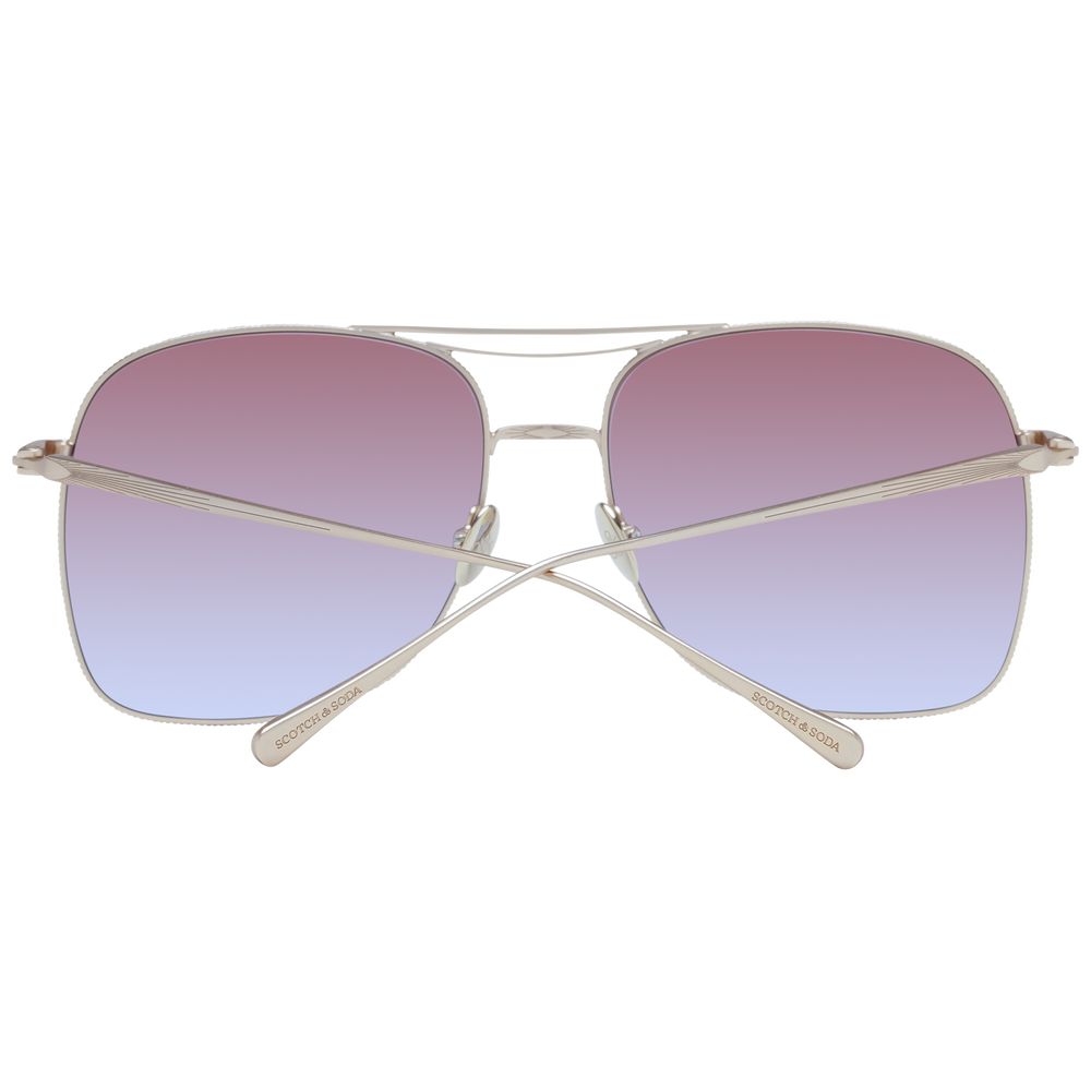 Scotch & Soda Gold Stainless Steel Women's Sunglasses