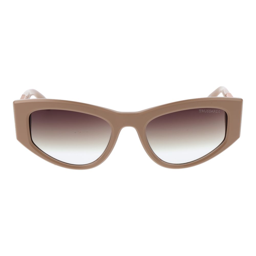 Trussardi Beige Acetate Women's Sunglasses