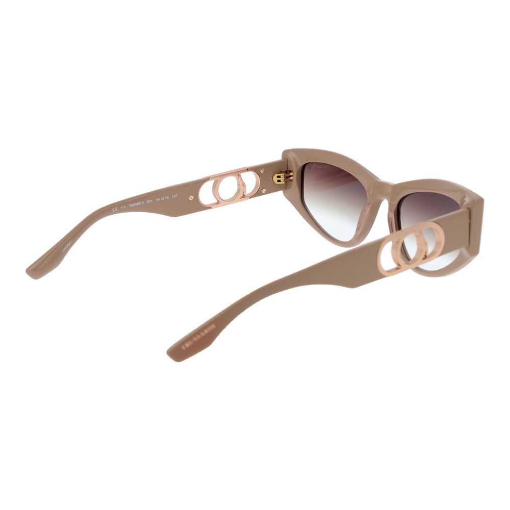 Trussardi Beige Acetate Women's Sunglasses