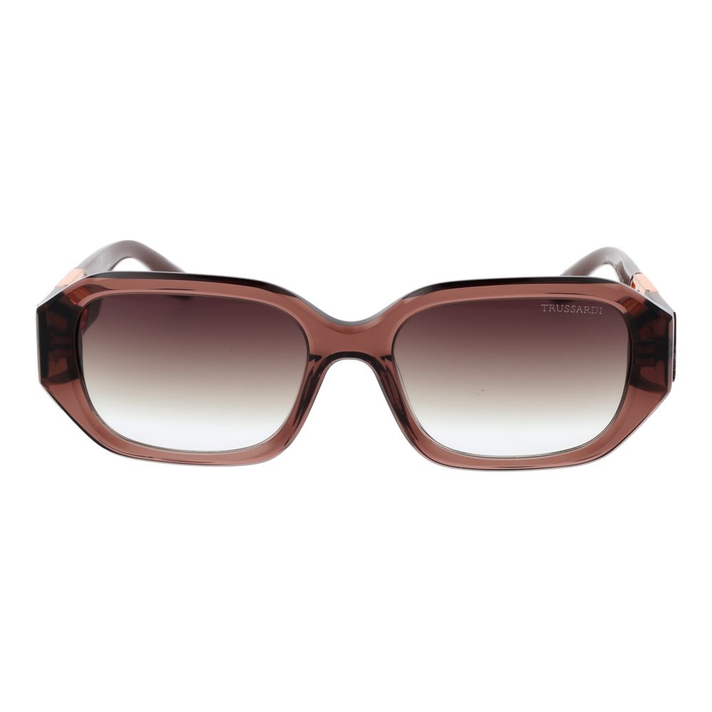 Trussardi Brown Acetate Women's Sunglasses