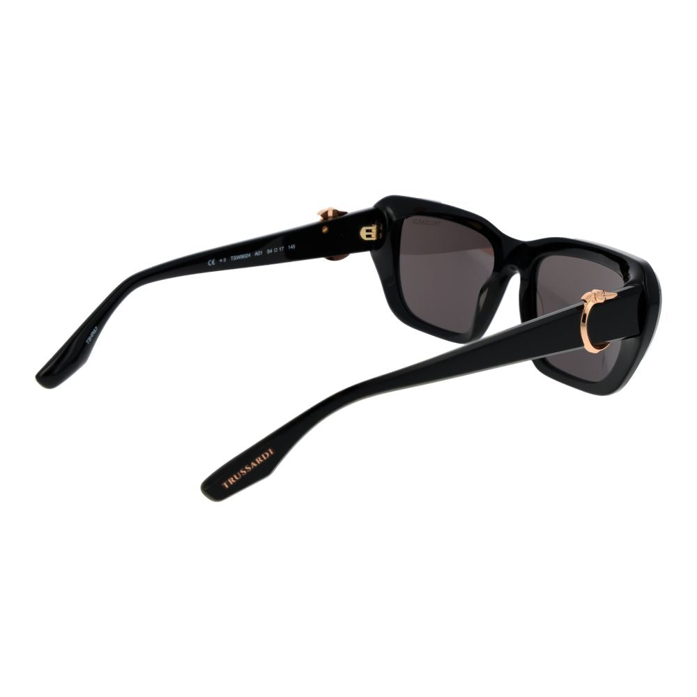 Trussardi Black Acetate Women's Sunglasses