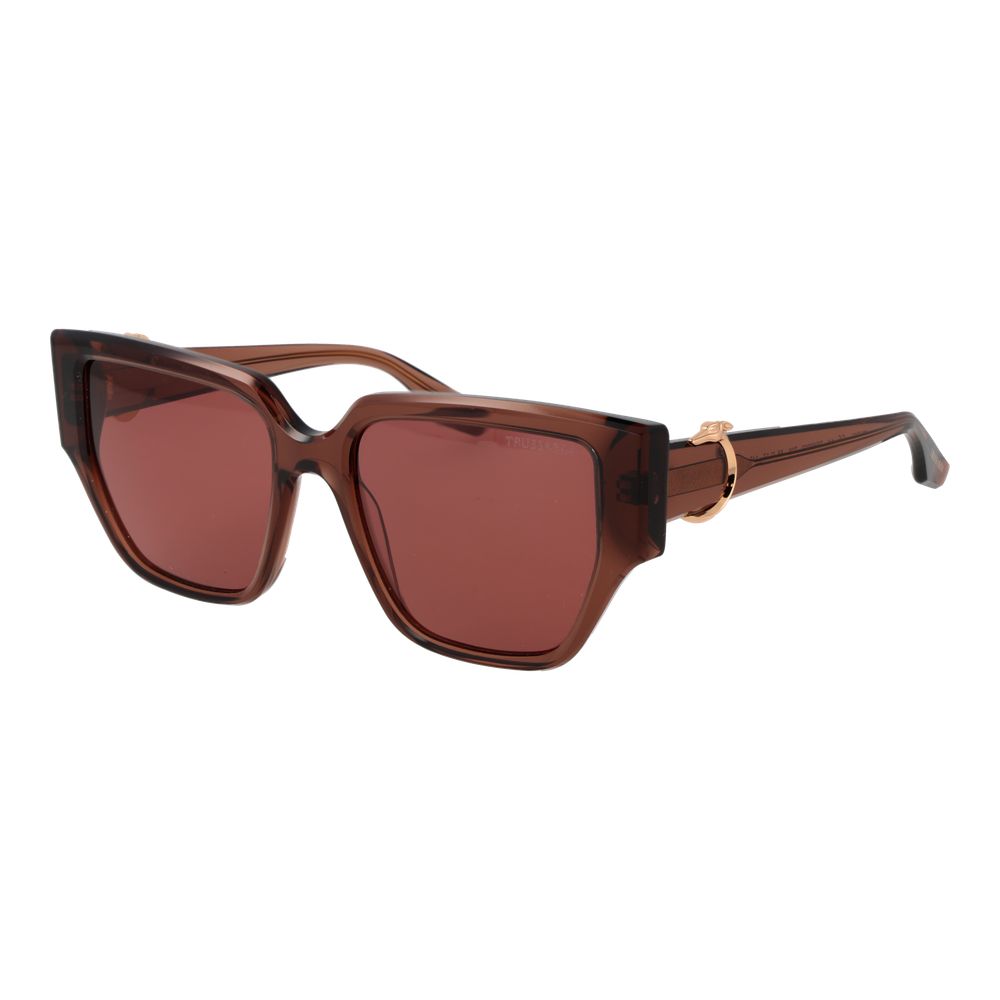 Trussardi Brown Acetate Women's Sunglasses