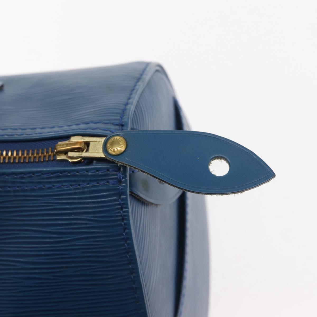 Louis Vuitton Speedy Mini Hl Handbag Damier Blue Leather Handbag (Pre-Owned)