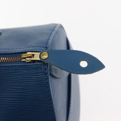 Louis Vuitton Speedy Mini Hl Handbag Damier Blue Leather Handbag (Pre-Owned)