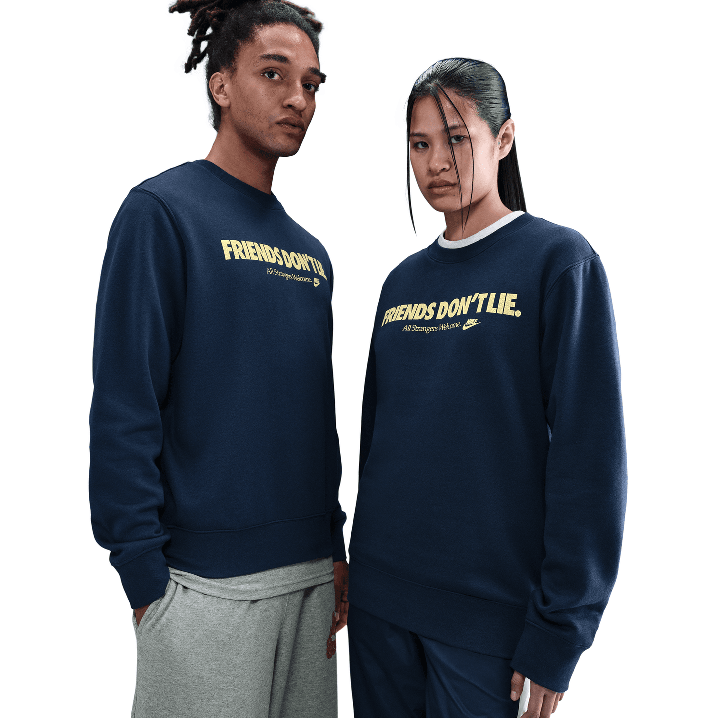 + Stranger Things Fleece Crew 'Midnight Navy'