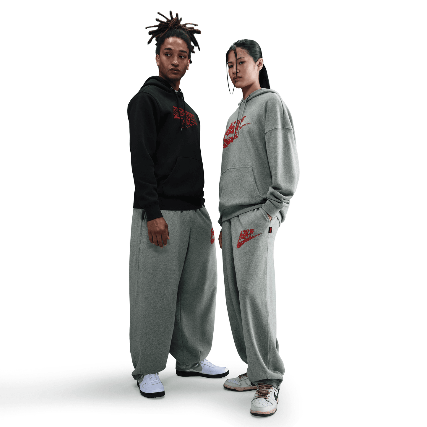 + Stranger Things Oversized Pants 'Dark Grey Heather'