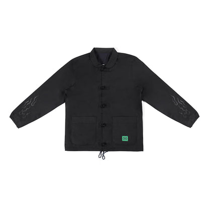 + Jahan Loh + Co-Museum + ACU Shanghai Moon Landing Reversible Coach Jacket 'Black Blue'