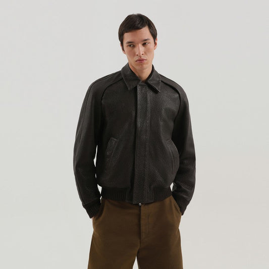 1989 Studio Brown Leather Jacket Men