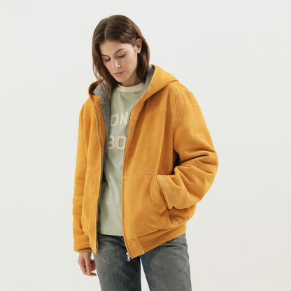 1989 Studio Yellow Suede Hoodie Women