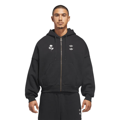 + Willy Chavarria Heavyweight Zip Hoodie 'Black'