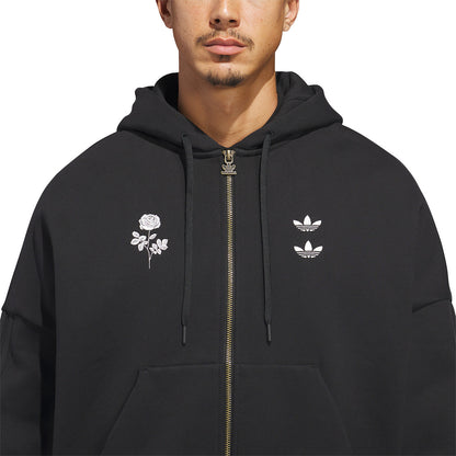 + Willy Chavarria Heavyweight Zip Hoodie 'Black'