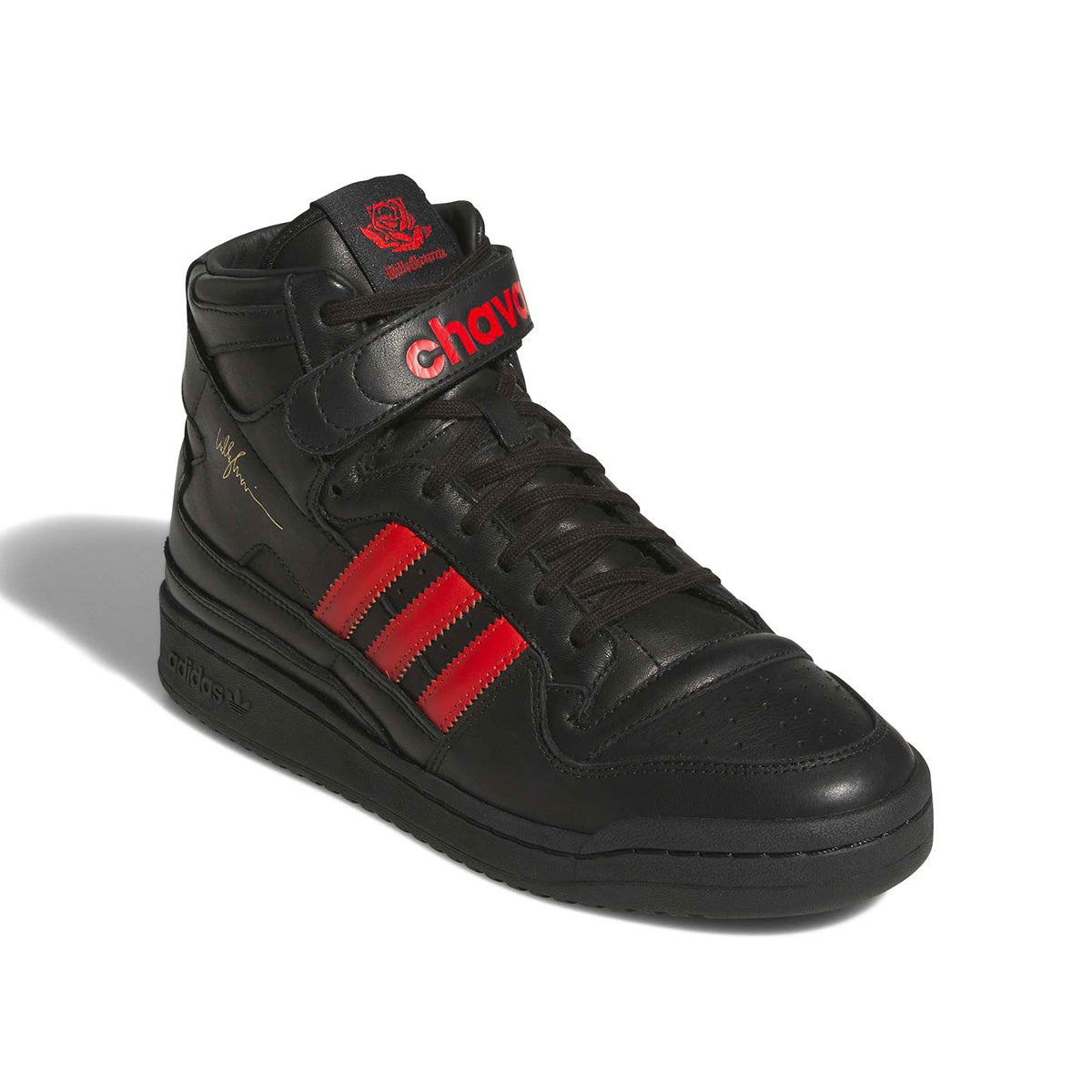 + Willy Chavarria Forum 84 Hi 'Core Black Red'