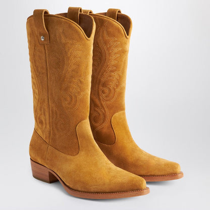 1989 Studio Brown Cowboy Boots Men