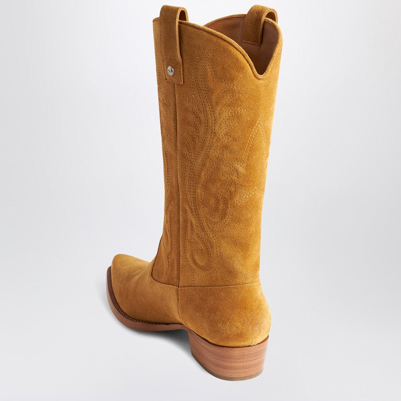 1989 Studio Brown Cowboy Boots Men