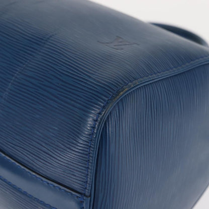 Louis Vuitton Speedy Mini Hl Handbag Damier Blue Leather Handbag (Pre-Owned)