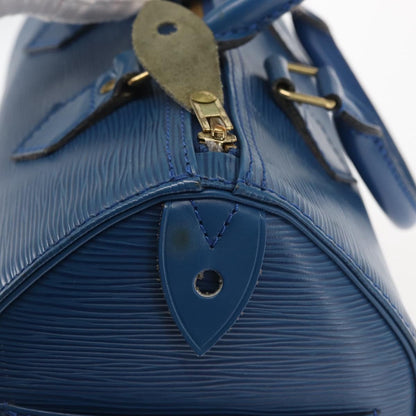 Louis Vuitton Speedy Mini Hl Handbag Damier Blue Leather Handbag (Pre-Owned)