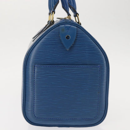 Louis Vuitton Speedy Mini Hl Handbag Damier Blue Leather Handbag (Pre-Owned)