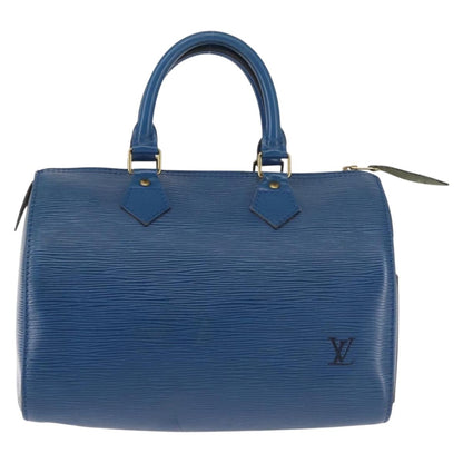 Louis Vuitton Speedy Mini Hl Handbag Damier Blue Leather Handbag (Pre-Owned)