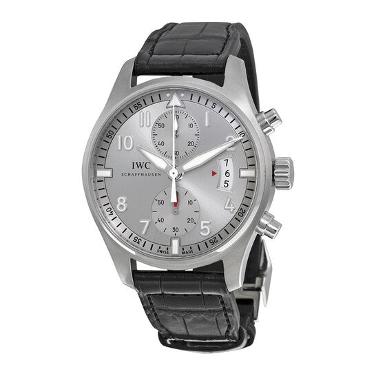 IWC Pilot Spitfire Silver Dial Chronograph Men's Watch  Item No. IW387809