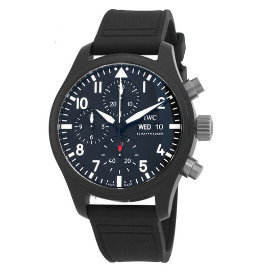 IWC Pilot's Top Gun Chronograph Automatic Black Dial Men's Watch  Item No. IW389401
