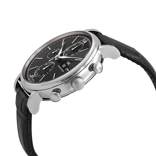 IWC Portofino Chronograph Automatic Black Dial Men's Watch 3910-29 Item No. IW391029