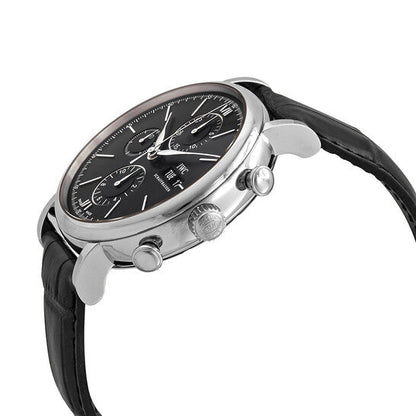 IWC Portofino Chronograph Automatic Black Dial Men's Watch 3910-29 Item No. IW391029