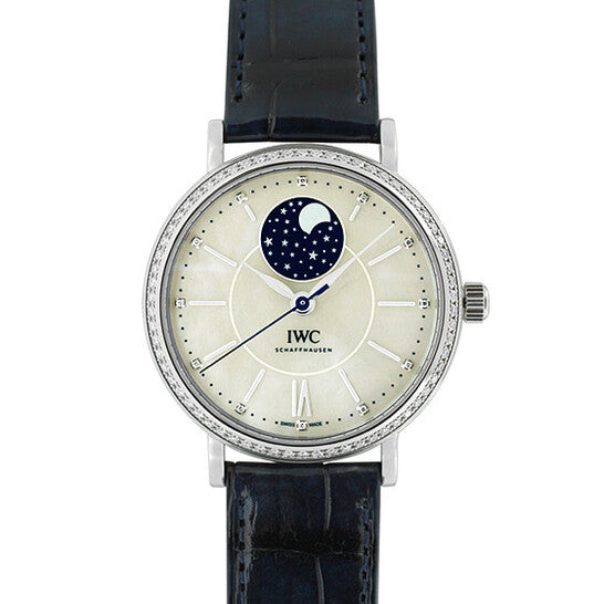 IWC Portofino Mother of Pearl Moonphase Diamond Automatic Unisex Watch 4590-01 Item No. IW459001