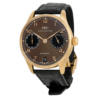 IWC Portuguese 7 Day Power Reserve Automatic Rose Gold Men's Watch  Item No. IW500124