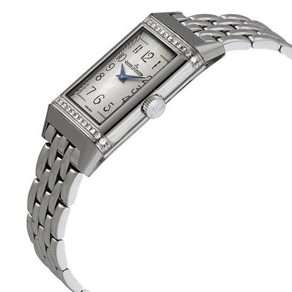 Jaeger LeCoultre Reverso Diamond Silver Dial Ladies Watch  Item No. Q3288120
