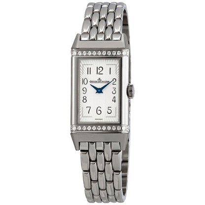 Jaeger LeCoultre Reverso Diamond Silver Dial Ladies Watch  Item No. Q3288120