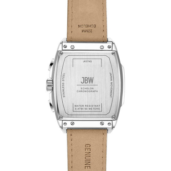 JBW Echelon Chronograph Quartz Silver Dial Unisex Watch  Item No. J6379G