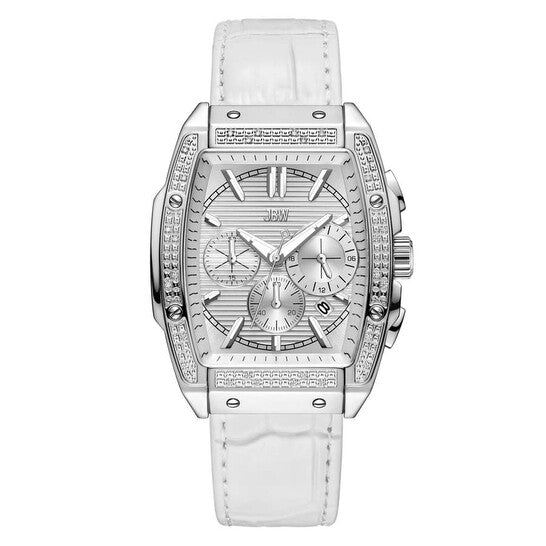 JBW Echelon Chronograph Quartz Silver Dial Unisex Watch  Item No. J6379G