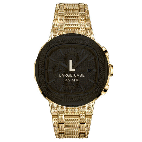 JBW Heist Quartz Diamond Gold Dial Men's Watch  Item No. J6380A