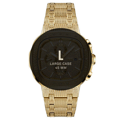 JBW Heist Quartz Diamond Gold Dial Men's Watch  Item No. J6380A