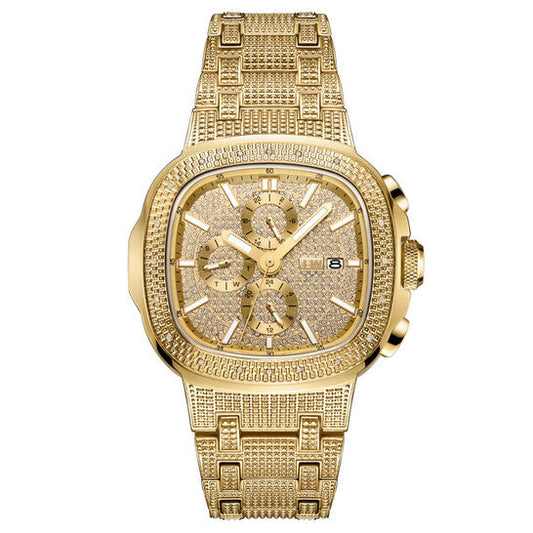 JBW Heist Quartz Diamond Gold Dial Men's Watch  Item No. J6380A