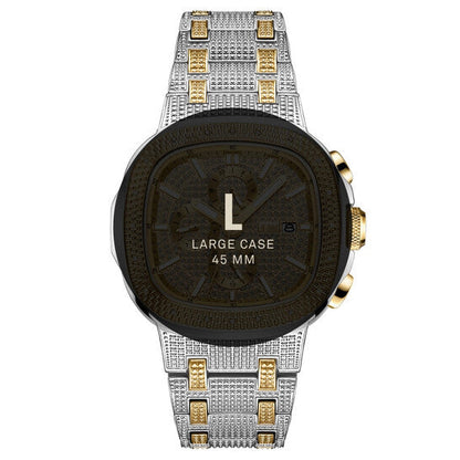 JBW Heist Quartz Diamond Gold Dial Men's Watch  Item No. J6380B
